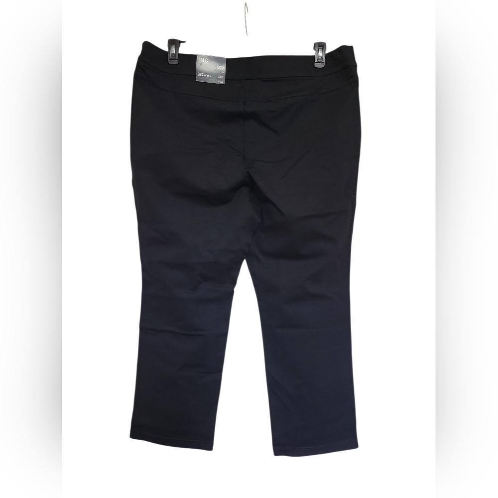 INC International Concepts Black Straight Leg Pants - Picture 2 of 5